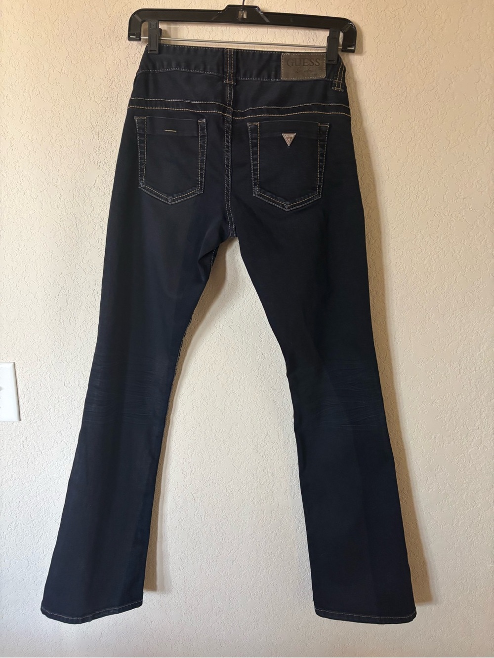Vintage Guess Midnight Blue Jeans Stretch Daredevil boot cut Los Angeles 1981 - Picture 2 of 11